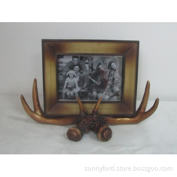 Polyresin Antler Frame, Antique Antler Photo Frame (SFR0916)